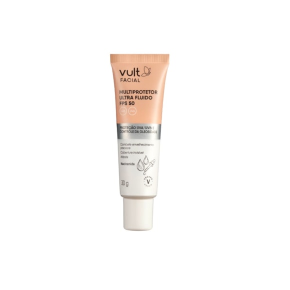 Protetor Solar Facial Ultra Fluido Vult Fps50 30gr