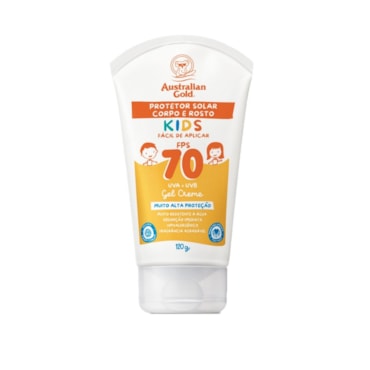 Protetor Solar Kids Australian Gold Gel Creme Fps70 120gr
