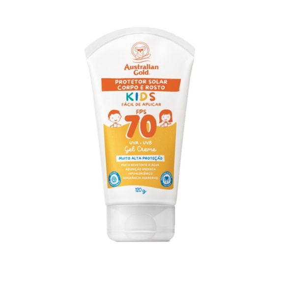 Protetor Solar Kids Australian Gold Gel Creme Fps70 120gr
