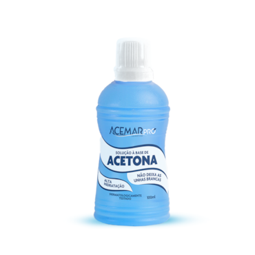 Removedor de Esmalte Acemar com Acetona 100ml