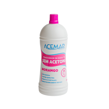 Removedor de Esmalte Acemar Sem Acetona Morango 450ml