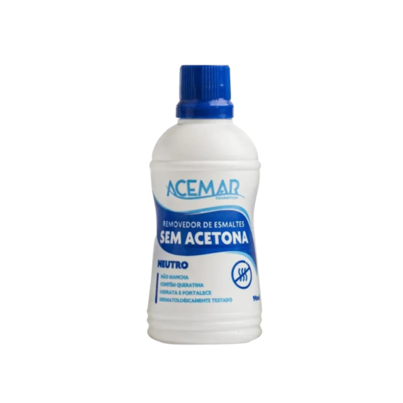 Removedor de Esmalte Acemar Sem Acetona Neutro 90ml
