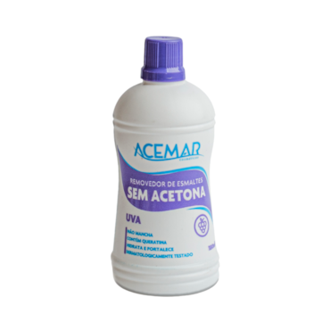 Removedor de Esmalte Acemar Sem Acetona Uva 180ml