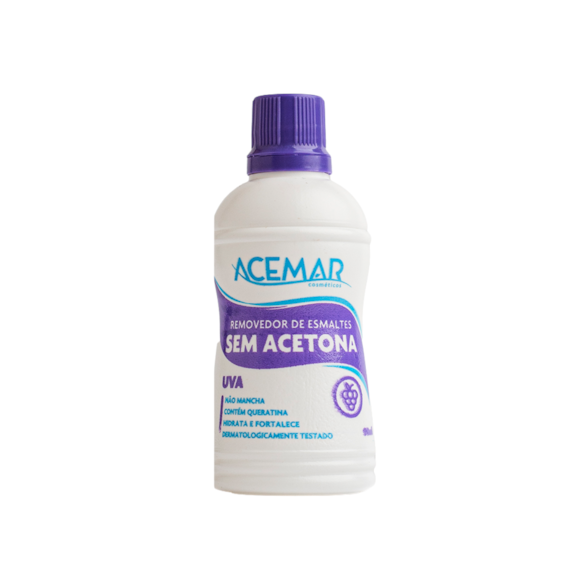 Removedor de Esmalte Acemar Sem Acetona Uva 90ml