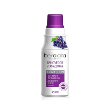 Removedor Esmalte Beira Alta Sem Acetona Uva 450ml