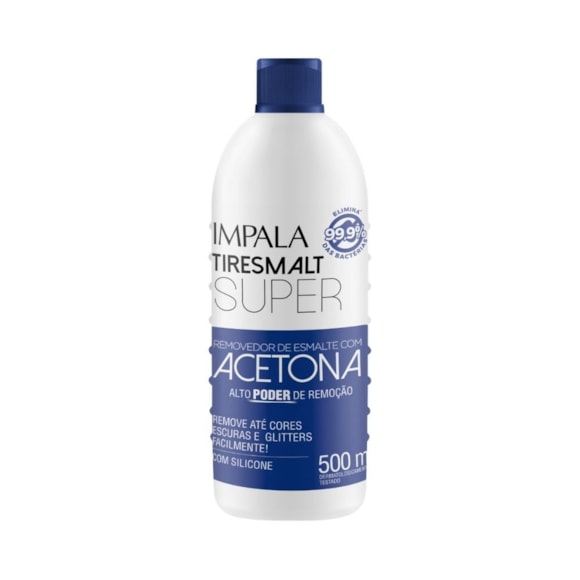 Removedor Esmalte Impala Tiresmalt C/Acetona Super 500ml