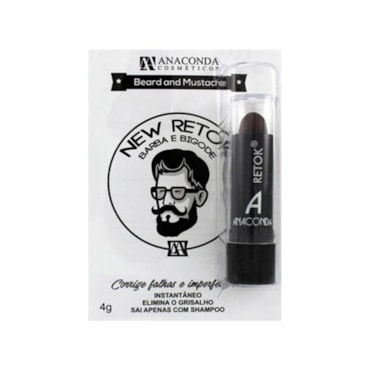 Retok Barba E Bigode Anaconda Preto 4Gr