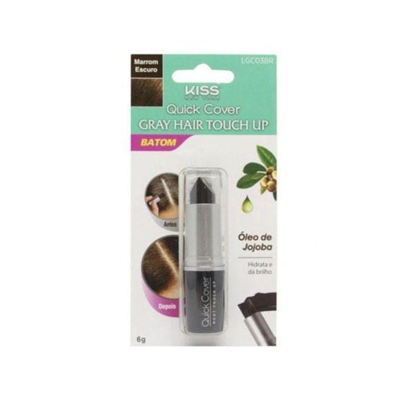 Retoque De Raiz Batom Kiss Marrom Escuro