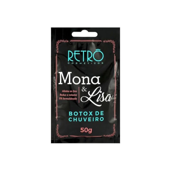 Retrô Cosméticos Botox de Chuveiro Mona & Lisa Sachê 50gr