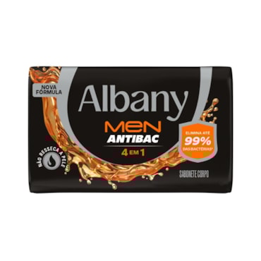 Sabonete Albany Homem Barba, Cabelo e Corpo 85g
