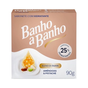 Sabonete Barra Banho A Banho Amendoas E Pistache 90g