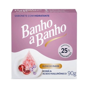 Sabonete Barra Banho A Banho Romã E Ácido Hialurônico 90g