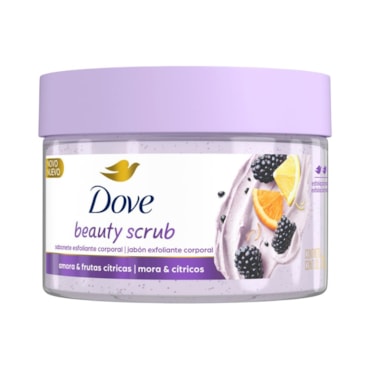 Sabonete Esfoliante Corporal Dove Beauty Scrub Amora e Frutas Cítricas 280g