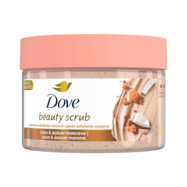Sabonete Esfoliante Corporal Dove Beauty Scrub Coco e Açúcar Mascavo 280g