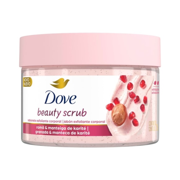 Sabonete Esfoliante Corporal Dove Beauty Scrub Romã e Manteiga de Karitê 280g