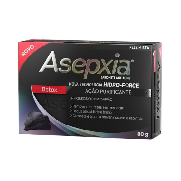 Sabonete Facial Asepxia Detox 80g