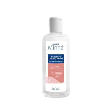 Sabonete Facial Líquido Limpeza Profunda Minná 140ml