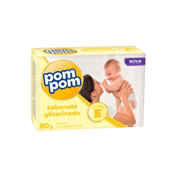 Sabonete Infantil Pom Pom Glicerinado 80g