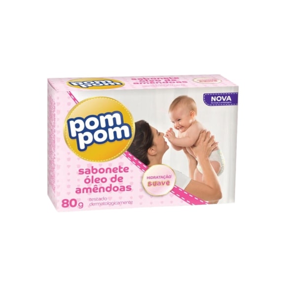 Sabonete Infantil Pom Pom Óleo De Amêndoas 80g