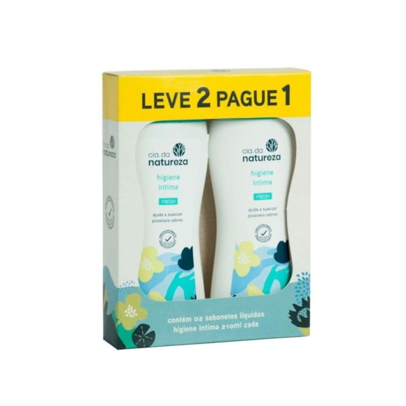 Sabonete Íntimo Cia Da Natureza Fresh Lv2 Pg1 210ml