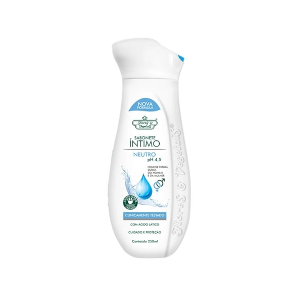 Sabonete Íntimo Flores e Vegetais Neutro 250ml
