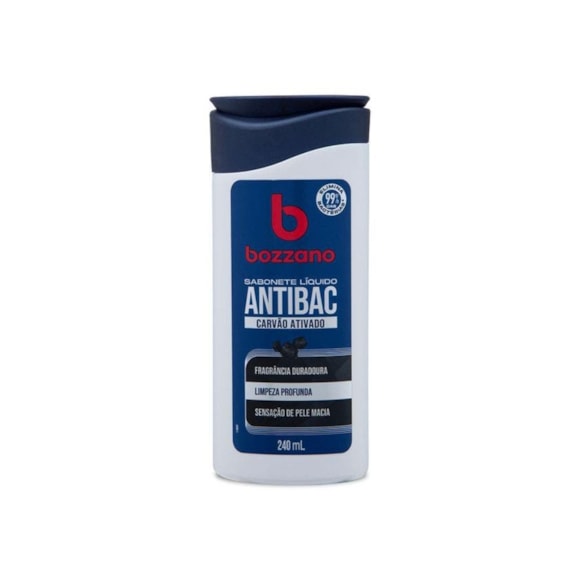 Sabonete Líquido Bozzano Antibac Carvão Ativado 240ml
