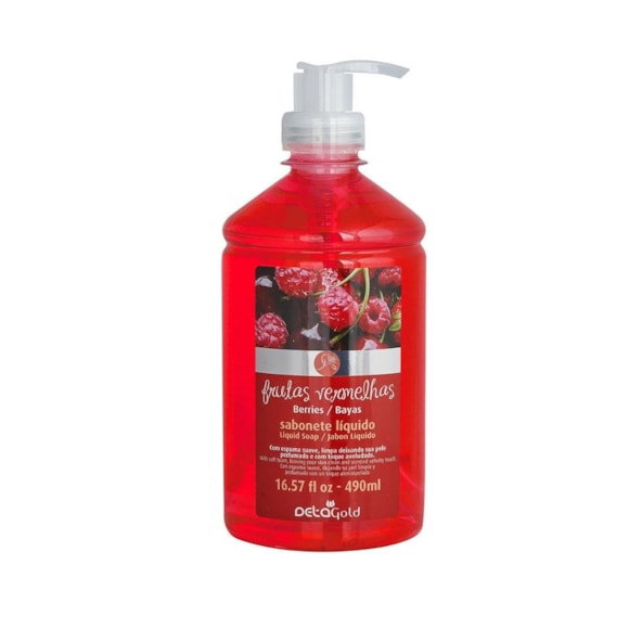 Sabonete Líquido Deta Gold Frutas Vemelhas 490ml