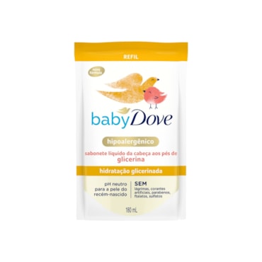 Sabonete Líquido Dove Baby Hidratação Glicerinada Refil 180ml