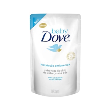 Sabonete Líquido Infantil Dove Baby Hidratação Enriquecida Refil 180ml