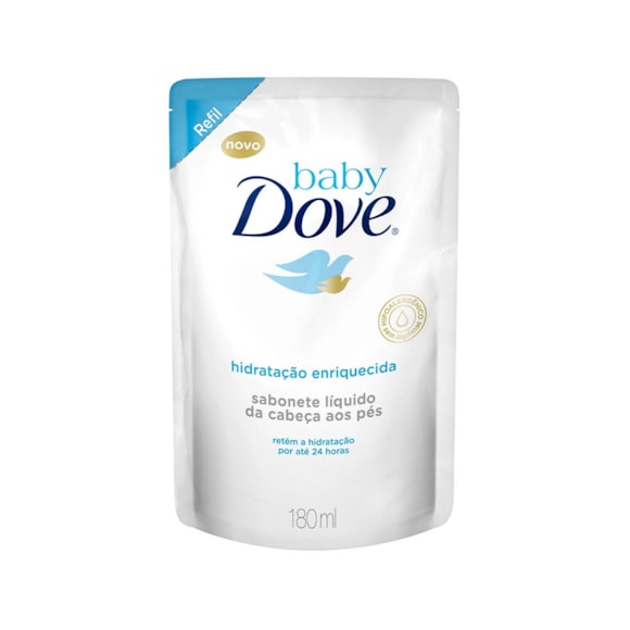 Sabonete Líquido Infantil Dove Baby Hidratação Enriquecida Refil 180ml