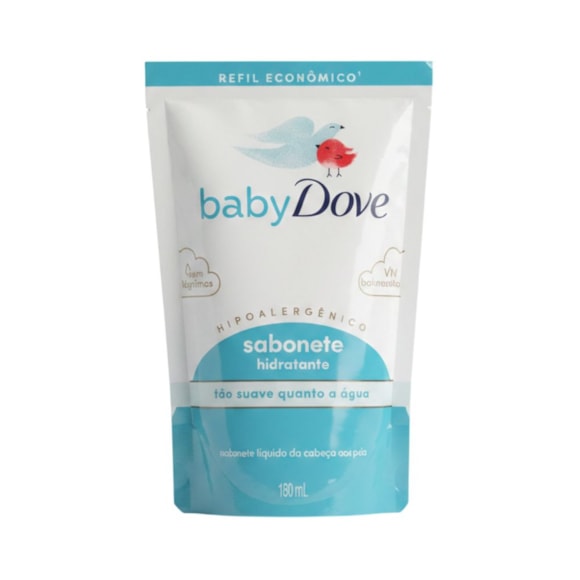 Sabonete Líquido Infantil Dove Baby Hidratação Enriquecida Refil 180ml