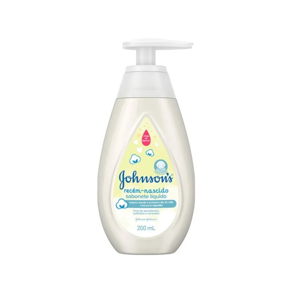 Sabonete Líquido Infantil Jonhson's Recém Nascido 200ml