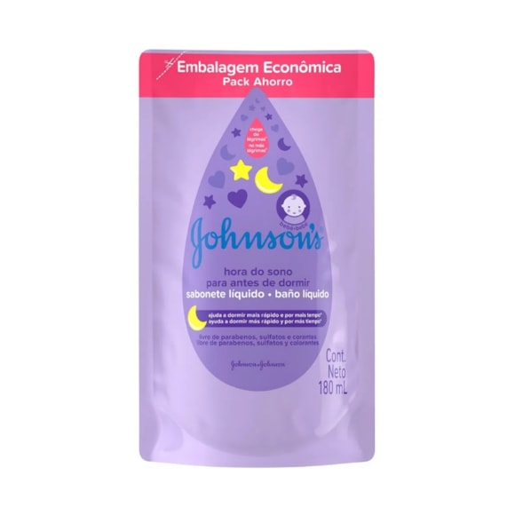 Sabonete Líquido Johnson E Johnson Baby Hora Do Sono Refil 180ml