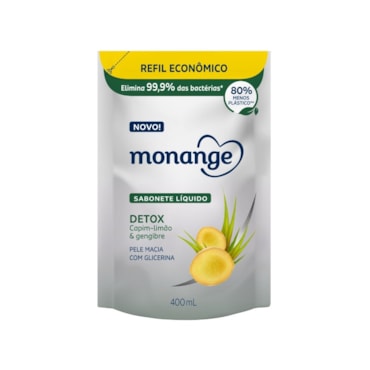 Sabonete Líquido Monange Detox Refil 400ml