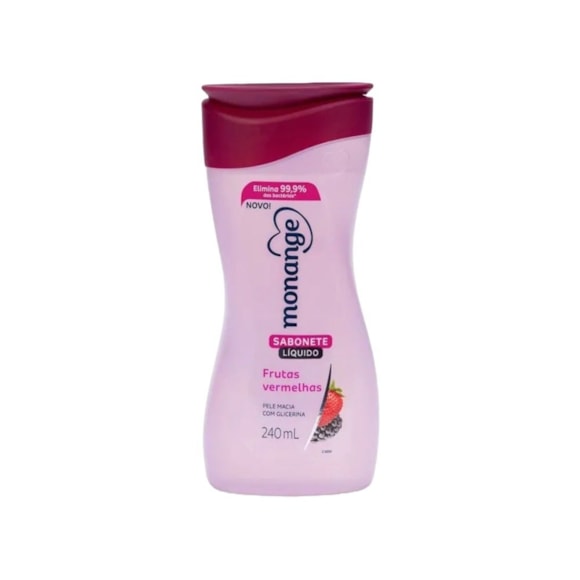 Sabonete Líquido Monange Frutas Vermelhas 240ml