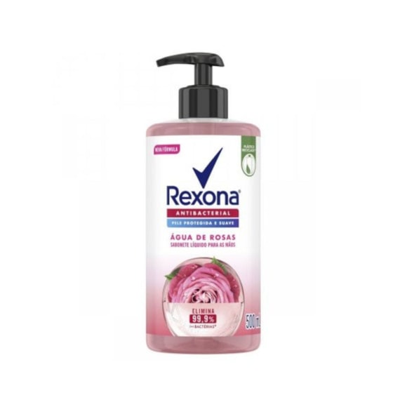 Sabonete Líquido para as Mãos Rexona Antibacterial Água de Rosas 500ml