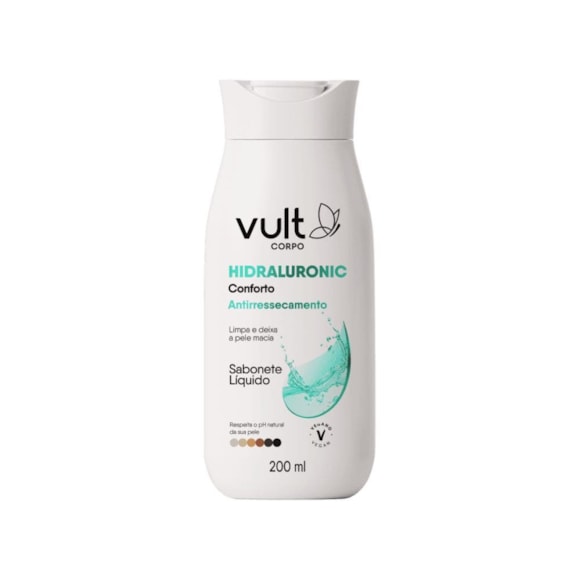 Sabonete Líquido Vult Corporal Glicerina Conforto 200ml