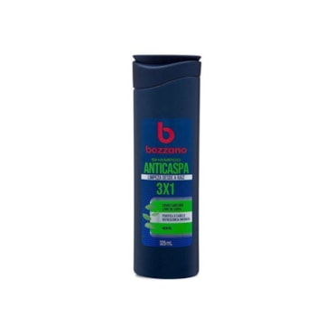 Shampoo Anticaspa 3x1 Bozzano Mentol 325ml