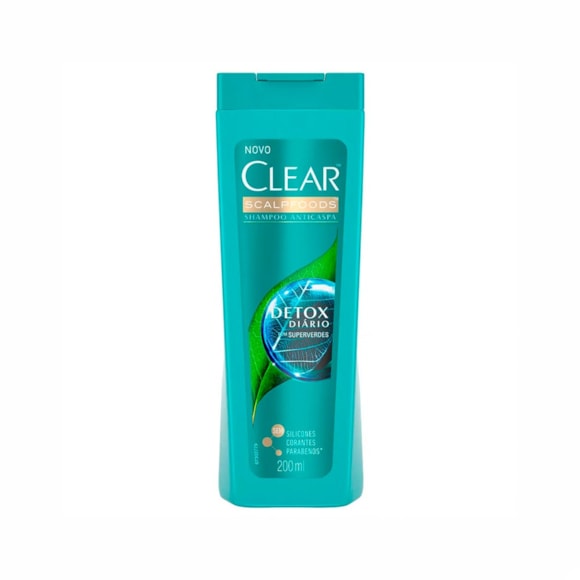 Shampoo Anticaspa Clear Detox Diario 200Ml