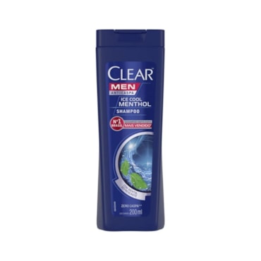 Shampoo Anticaspa Clear Men Ice Cool Mentol 200Ml
