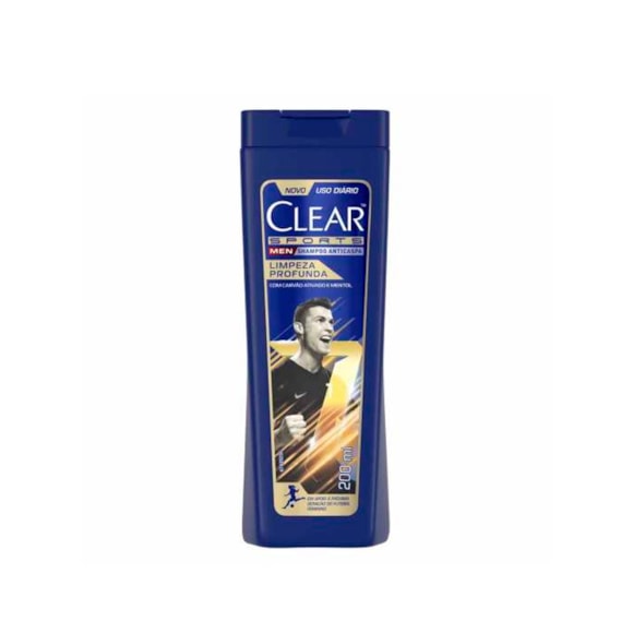 Shampoo Anticaspa Clear Men Limpeza Profunda 200Ml