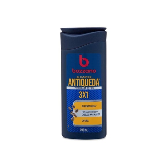 Shampoo Antiqueda 3x1 Bozzano Cafeína