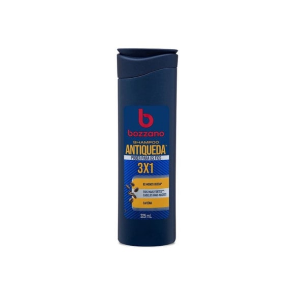 Shampoo Antiqueda 3x1 Bozzano Cafeína 325ml