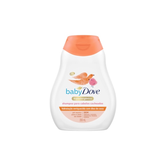 Shampoo Cabelos Cacheados Dove Baby Hidratação Enriquecida 200ml