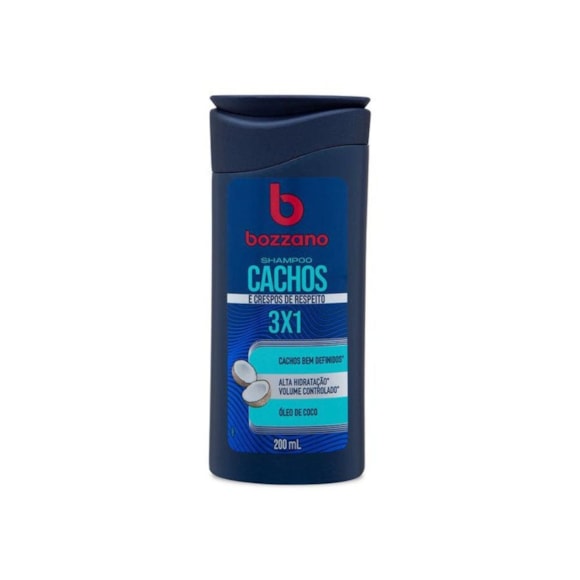 Shampoo Cachos e Crespos 3x1 Bozzano Óleo de Coco
