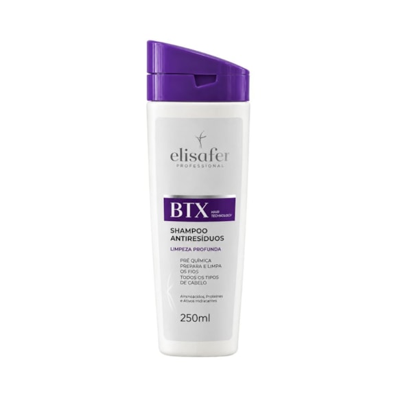 Shampoo Elisafer Antirresíduo Limpeza Profunda 250ml