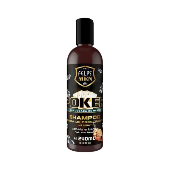 Shampoo Felps Men Poker Barba E Cabelo 240ml