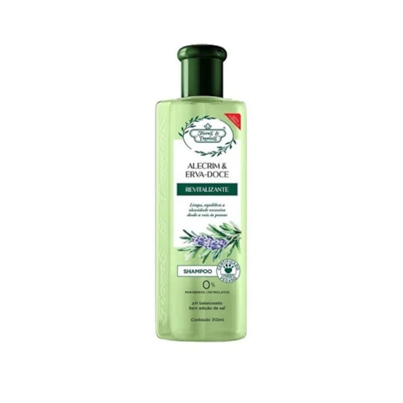 Shampoo Flores E Vegetais Alecrim E Erva Doce 300Ml