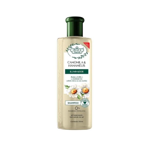 Shampoo Flores E Vegetais Camomila E Hamamelis 300Ml