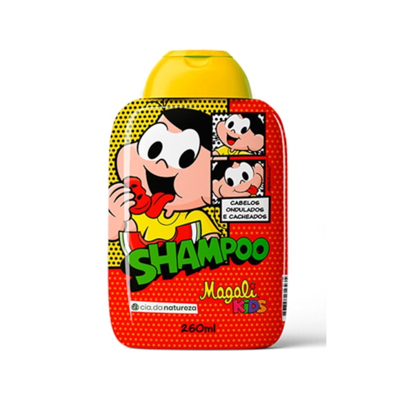 Shampoo Infantil Turma Da Mônica Magali Cabelos Ondulados E Cacheados 260Ml